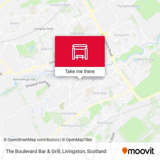 The Boulevard Bar & Grill, Livingston map
