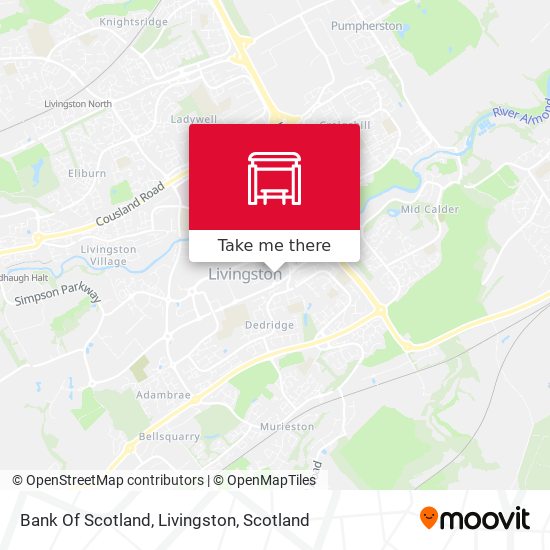 Bank Of Scotland, Livingston map