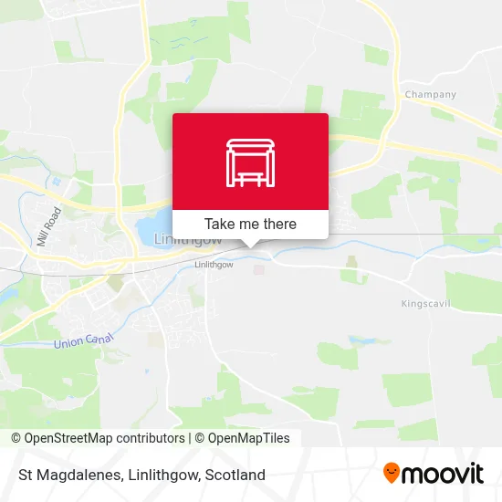 St Magdalenes, Linlithgow map