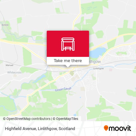 Highfield Avenue, Linlithgow map