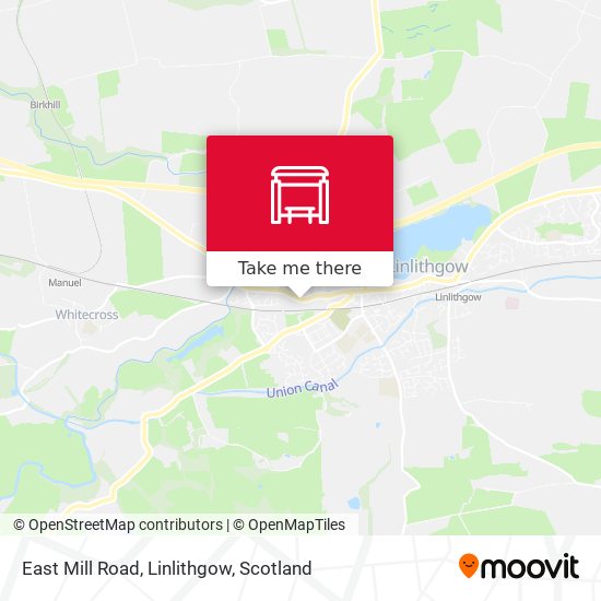 East Mill Road, Linlithgow map