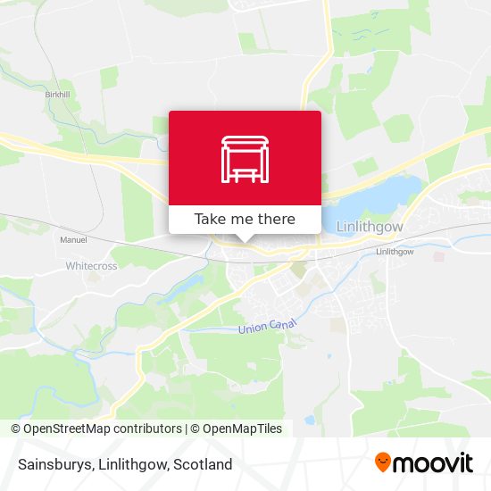 Sainsburys, Linlithgow map