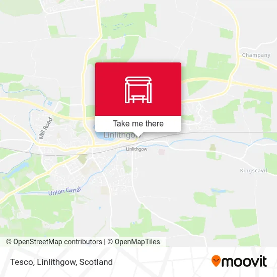 Tesco, Linlithgow map