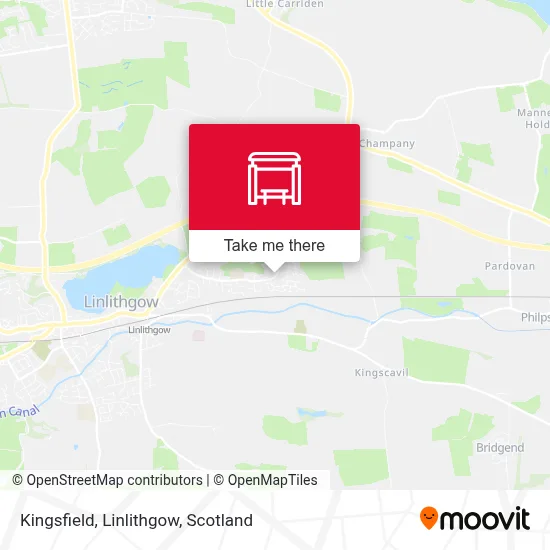 Kingsfield, Linlithgow map