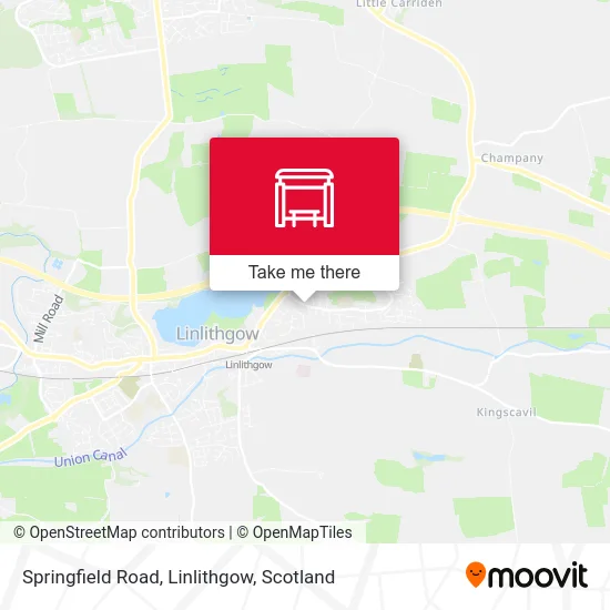 Springfield Road, Linlithgow map
