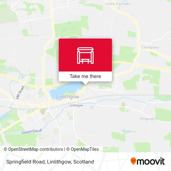 Springfield Road, Linlithgow map