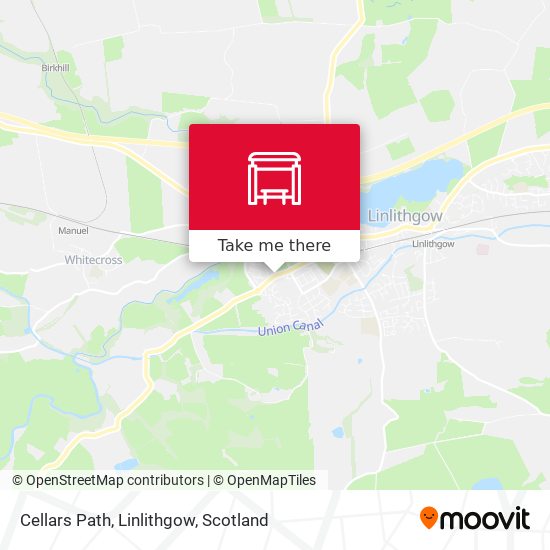 Cellars Path, Linlithgow map