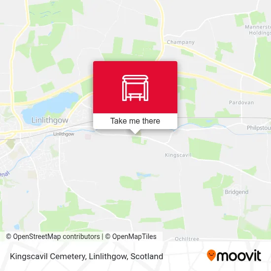 Kingscavil Cemetery, Linlithgow map