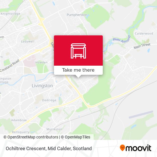 Ochiltree Crescent, Mid Calder map