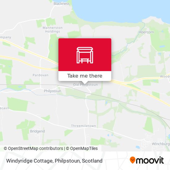 Windyridge Cottage, Philpstoun map