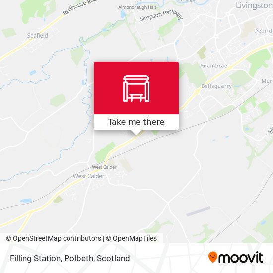 Filling Station, Polbeth map