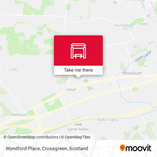 Wyndford Place, Crossgreen map