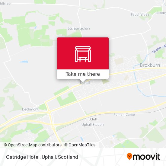 Oatridge Hotel, Uphall map