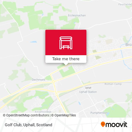 Golf Club, Uphall map