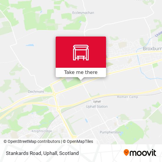 Stankards Road, Uphall map