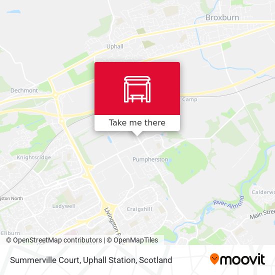 Summerville Court, Uphall Station map