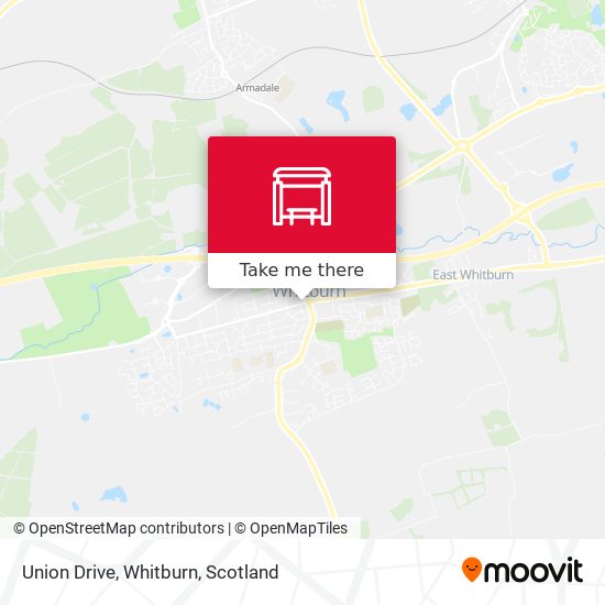Union Drive, Whitburn map