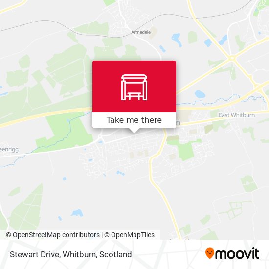 Stewart Drive, Whitburn map