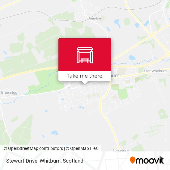Stewart Drive, Whitburn map