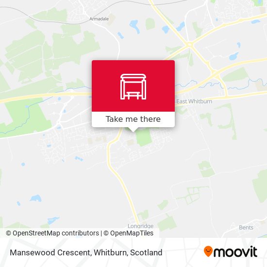Mansewood Crescent, Whitburn map