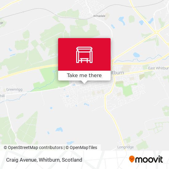 Craig Avenue, Whitburn map