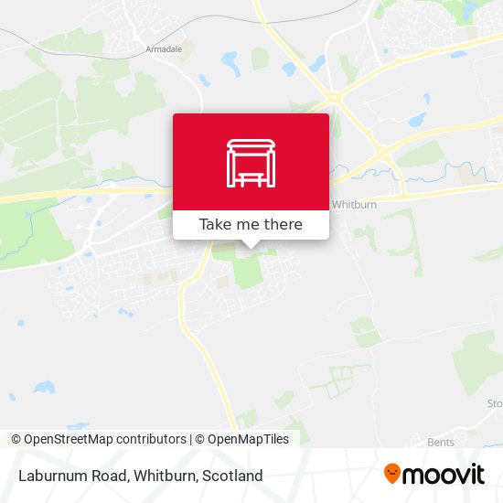 Laburnum Road, Whitburn map