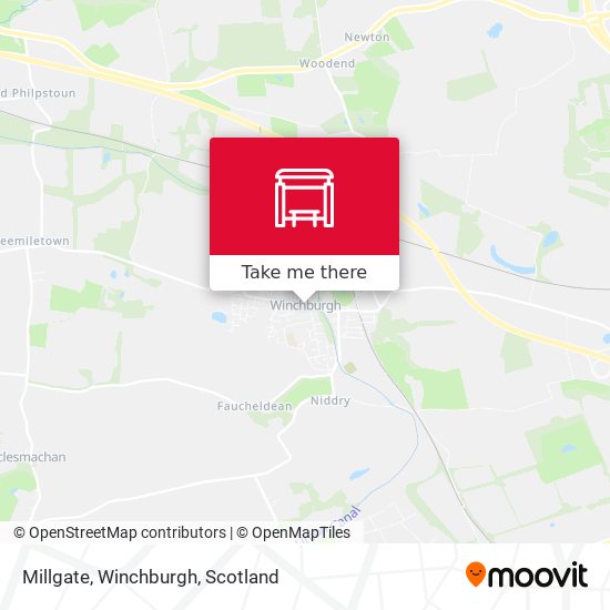 Millgate, Winchburgh map