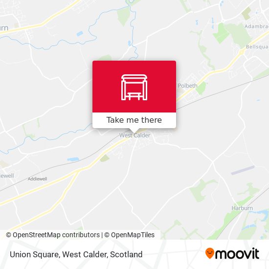 Union Square, West Calder map
