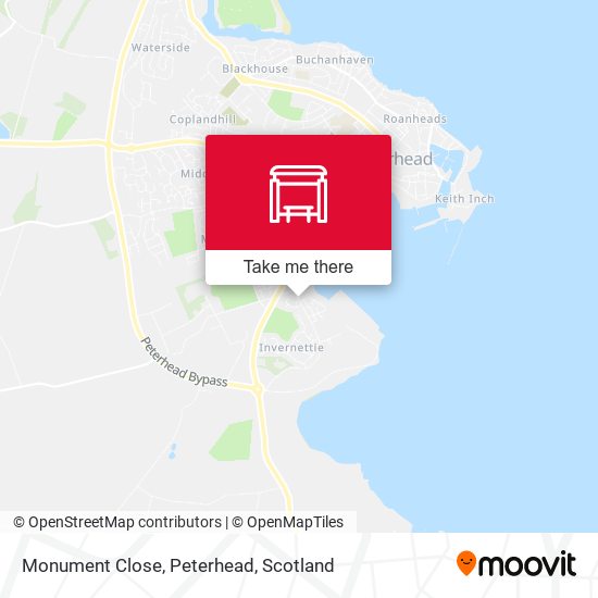 Monument Close, Peterhead map