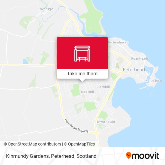 Kinmundy Gardens, Peterhead map