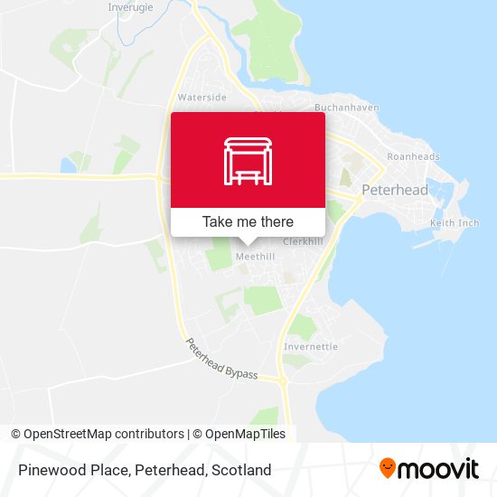 Pinewood Place, Peterhead map