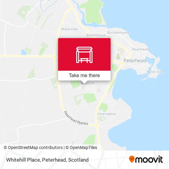 Whitehill Place, Peterhead map