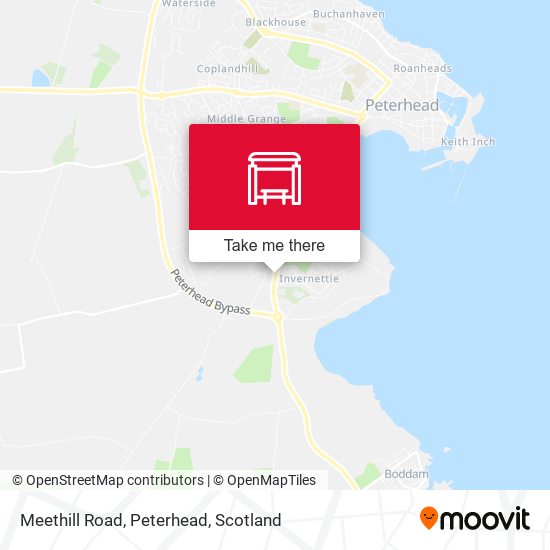 Meethill Road, Peterhead map