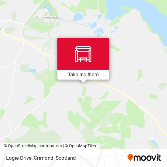 Logie Drive, Crimond map