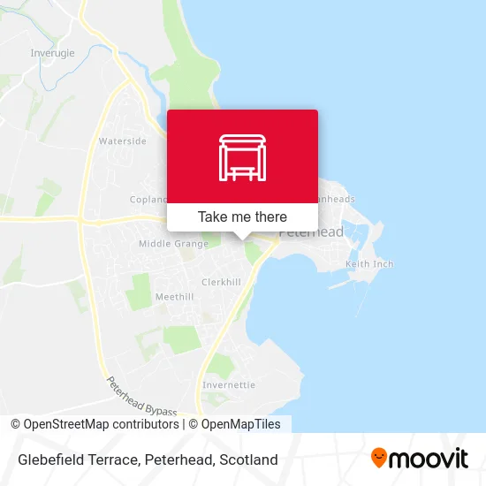 Glebefield Terrace, Peterhead map