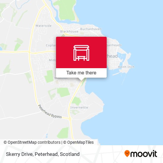 Skerry Drive, Peterhead map