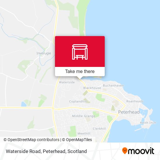 Waterside Road, Peterhead map