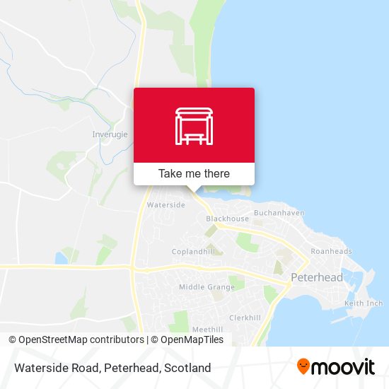 Waterside Road, Peterhead map