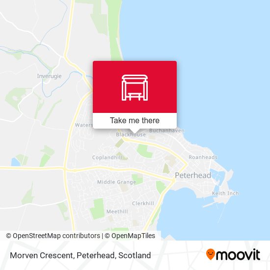 Morven Crescent, Peterhead map