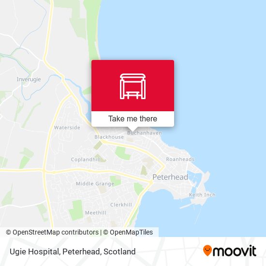 Ugie Hospital, Peterhead map