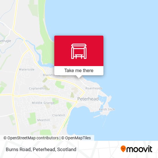Burns Road, Peterhead map