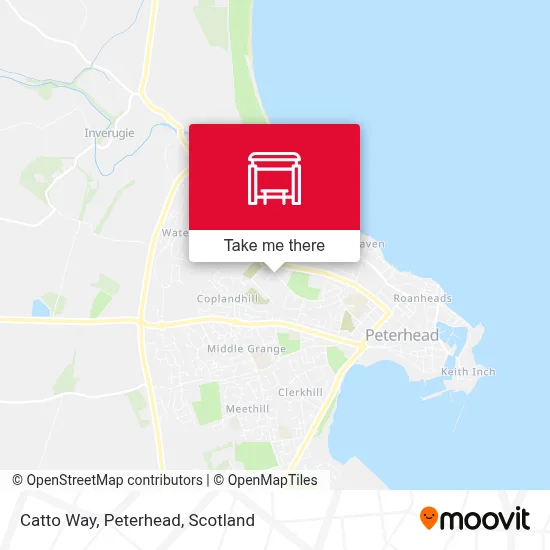 Catto Way, Peterhead map
