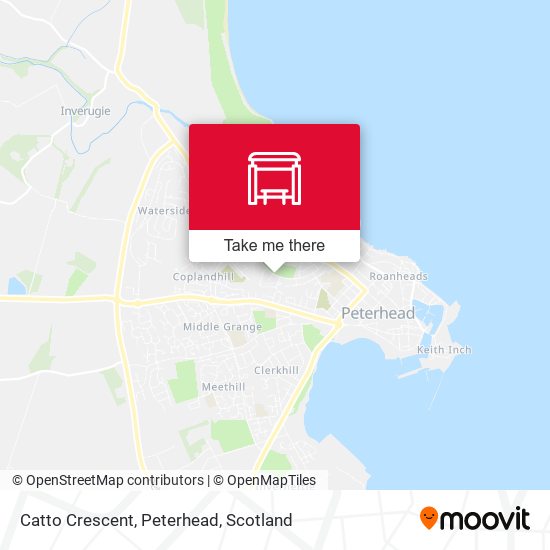 Catto Crescent, Peterhead map