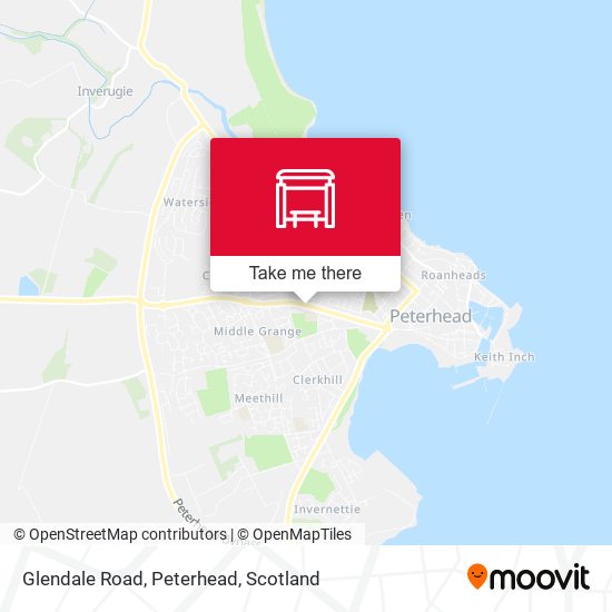 Glendale Road, Peterhead map