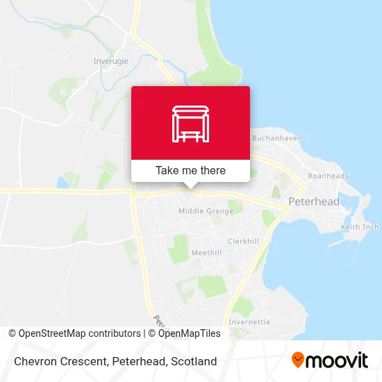 Chevron Crescent, Peterhead map