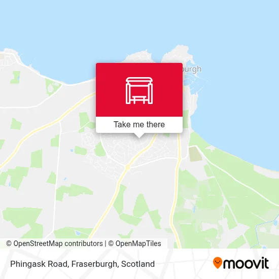 Phingask Road, Fraserburgh map