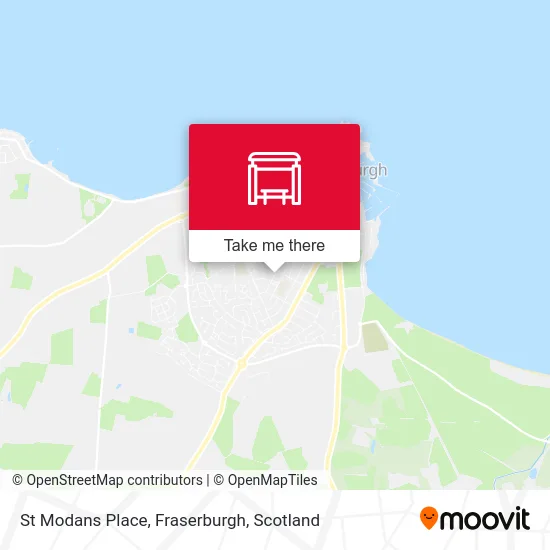 St Modans Place, Fraserburgh map