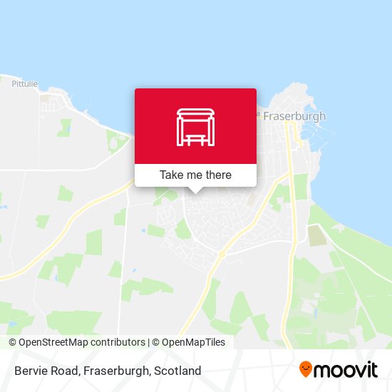 Bervie Road, Fraserburgh map