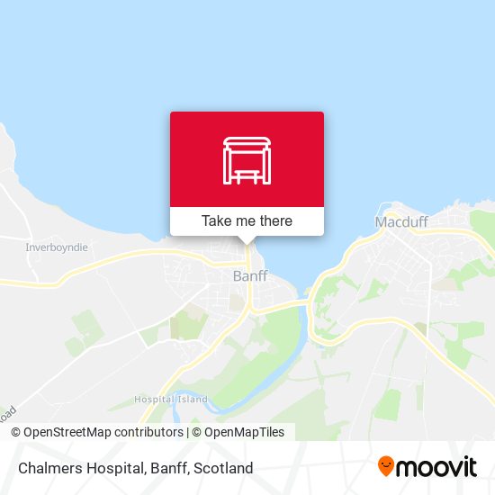Chalmers Hospital, Banff map