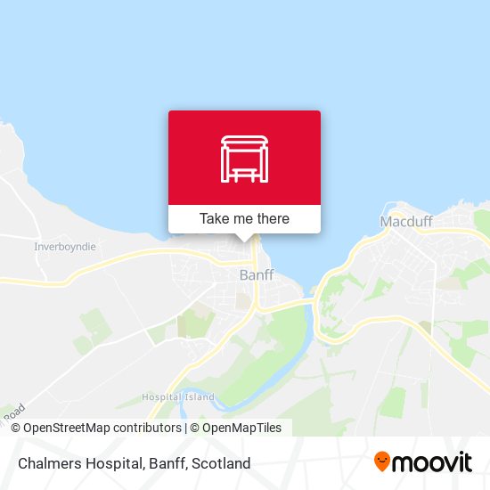 Chalmers Hospital, Banff map